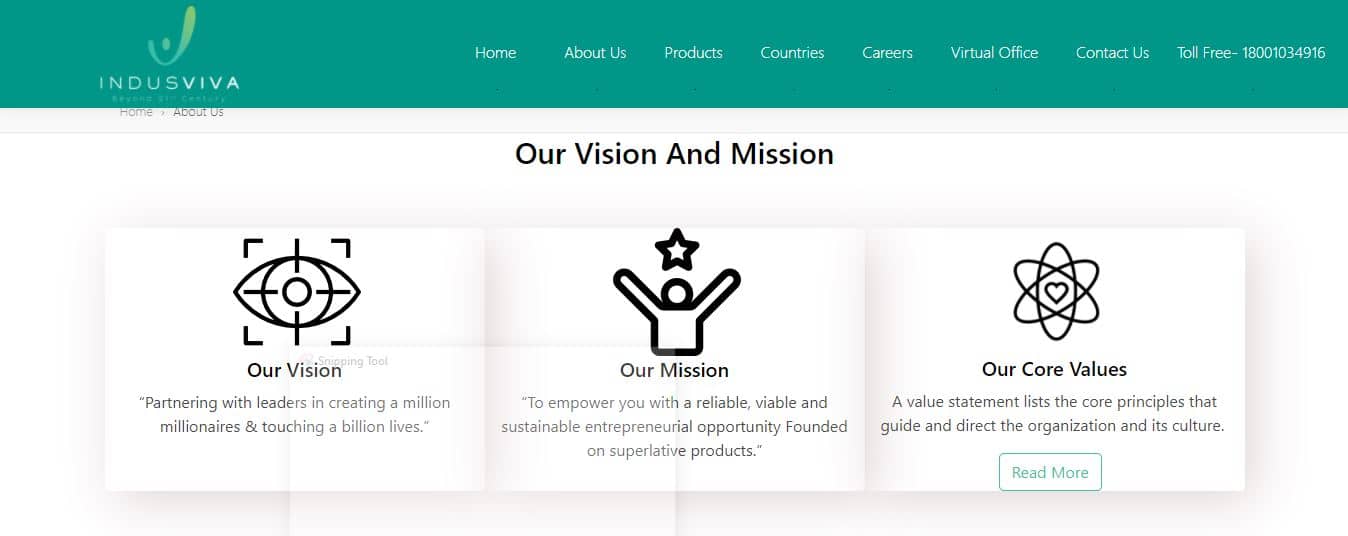 indusviva mission and vision