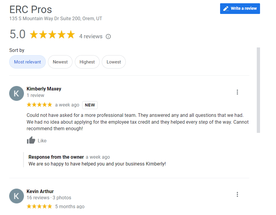 erc pros reviews