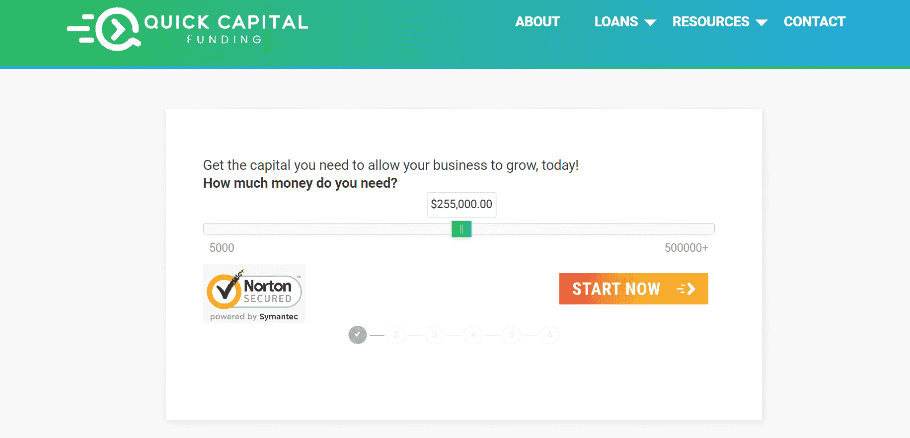quick capital funding application