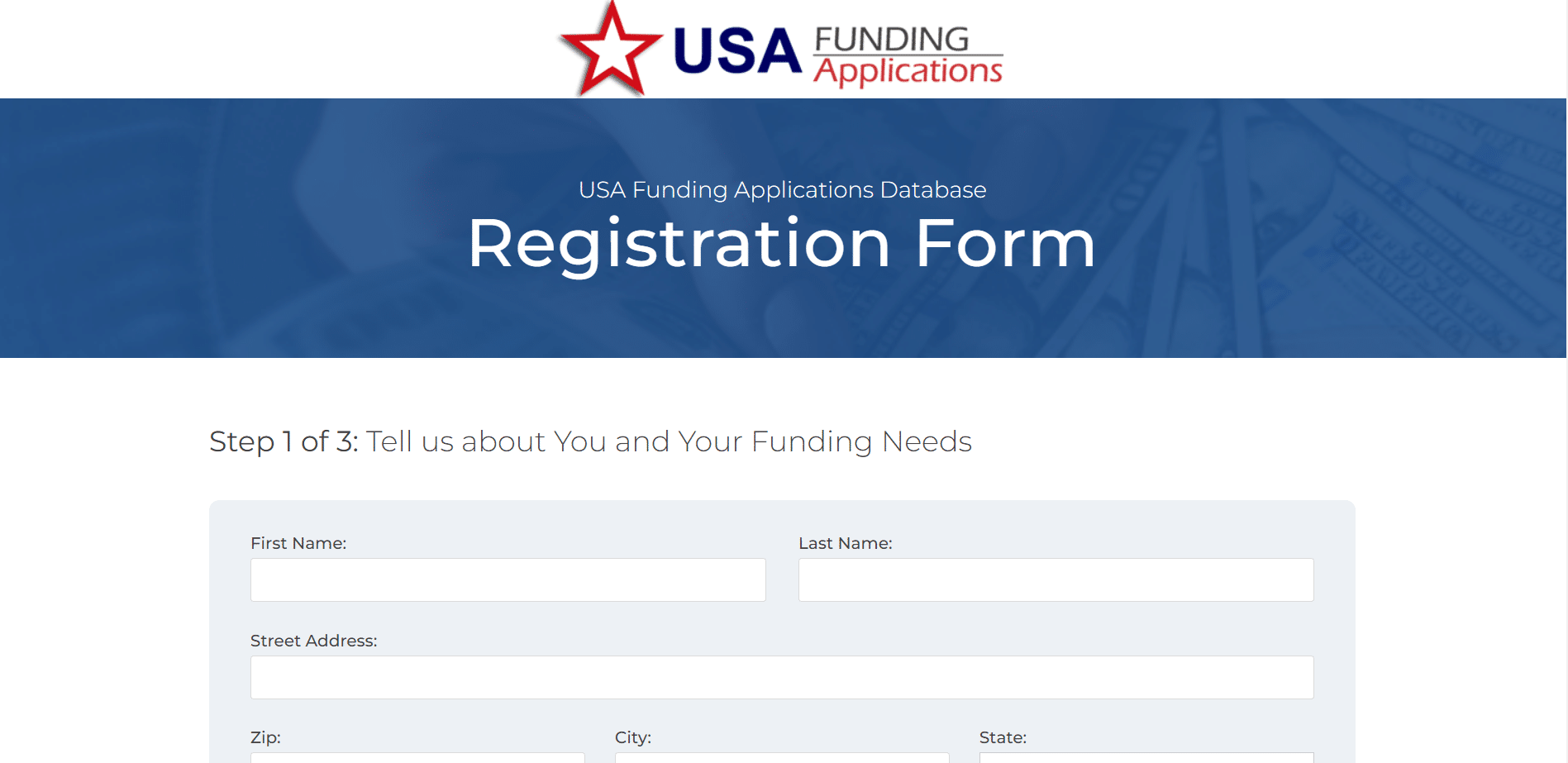 usa funding applications apply
