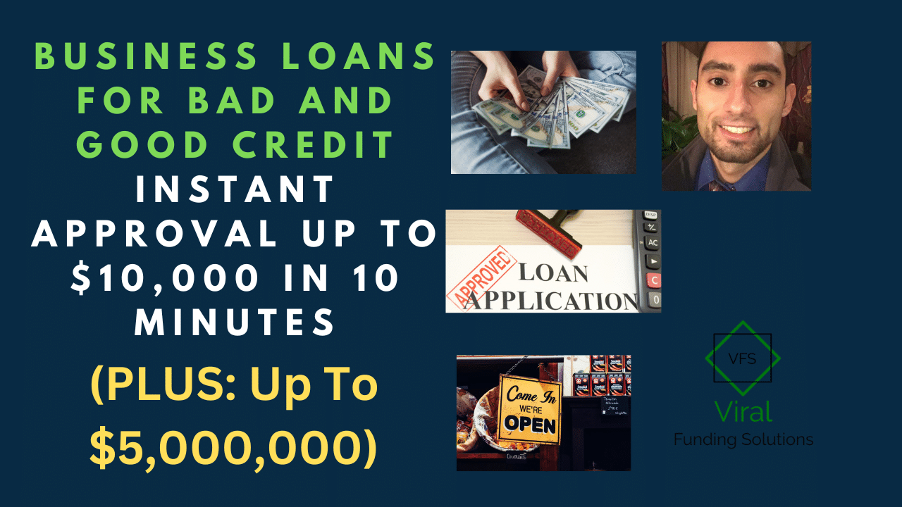 business loans for bad credit and good credit