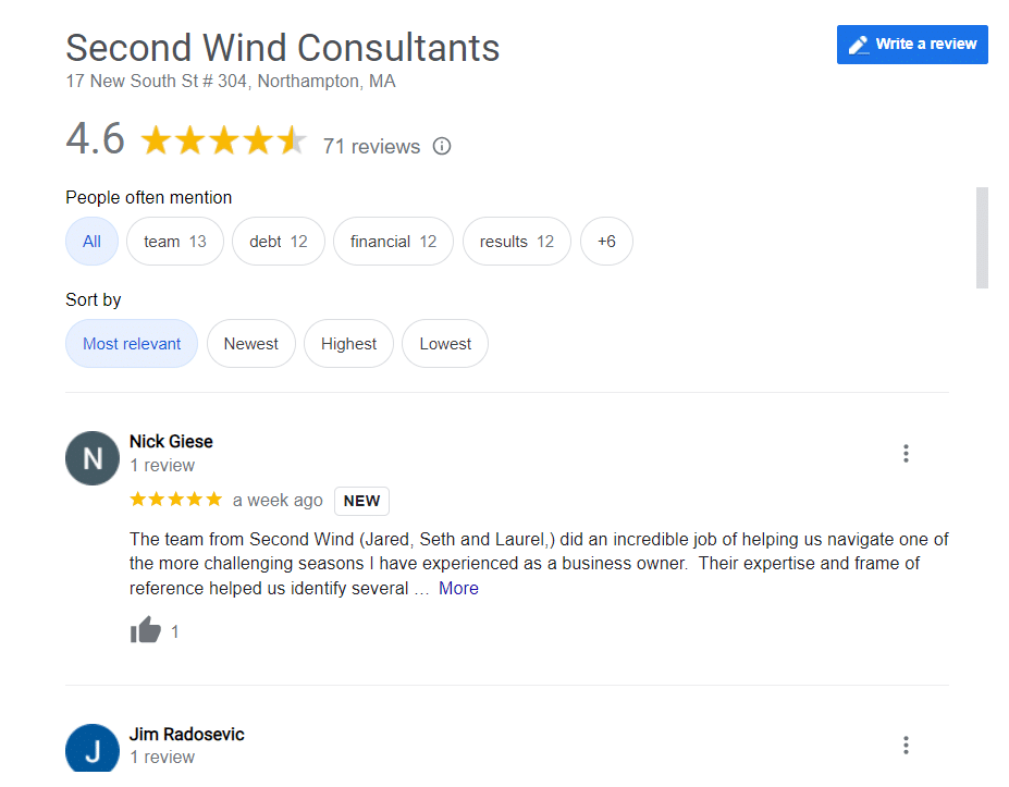 second wind consultants reviews