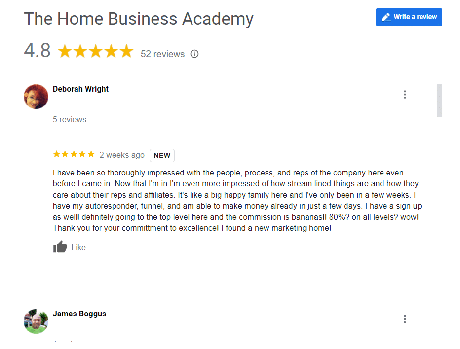 the all in one business google reviews